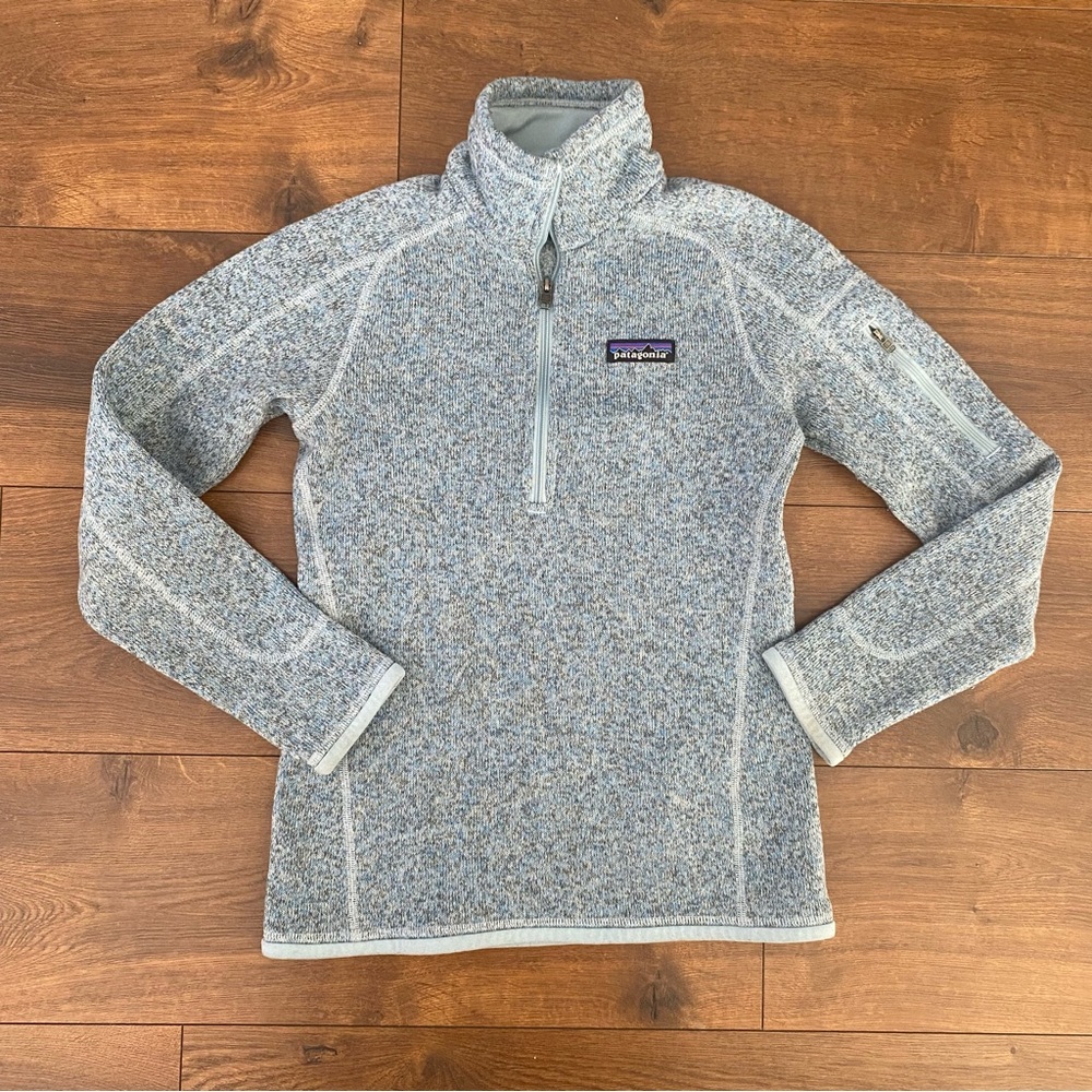 Patagonia Better Sweater 1/4 Zip Pullover Fleece Blue XXS